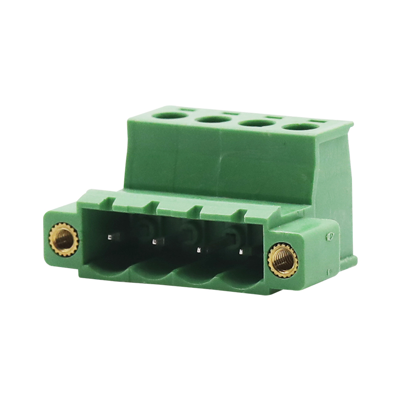 4P Pitch 5mm 5,08mm Pluggbart terminalblock