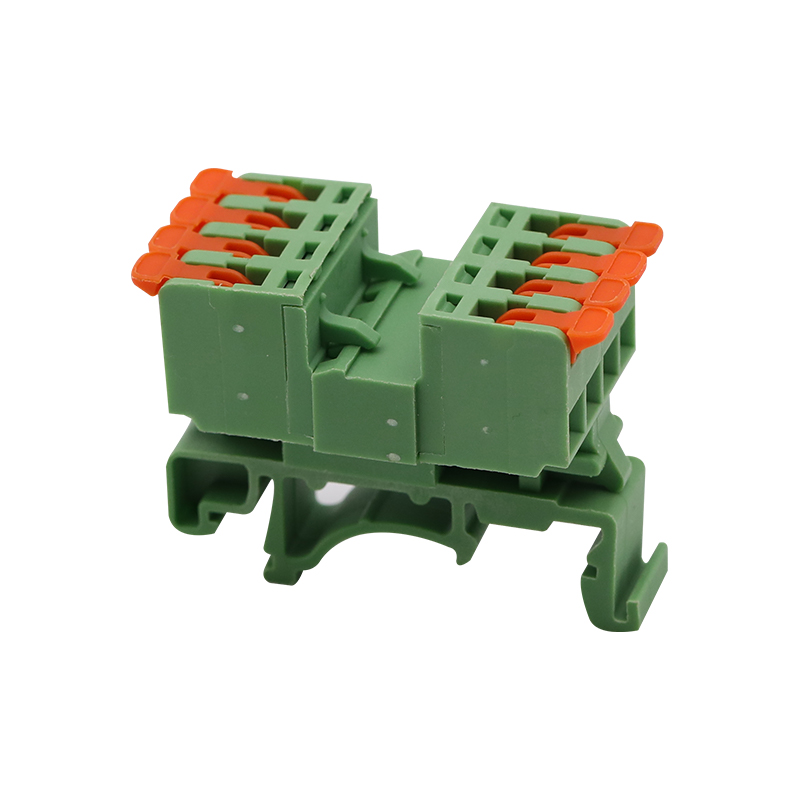 Din-skena pluggbart terminalblock 5,08MM